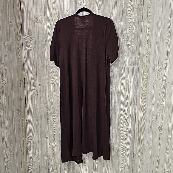 Torrid Slub Duster Ruched Short Sleeve Open Cardigan Womens Plus Size 2X - Picture 5 of 10